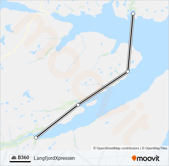 B360 ferry Line Map