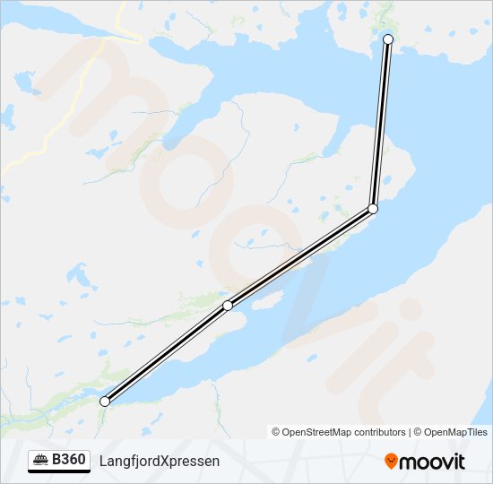 B360 Ferry Line Map