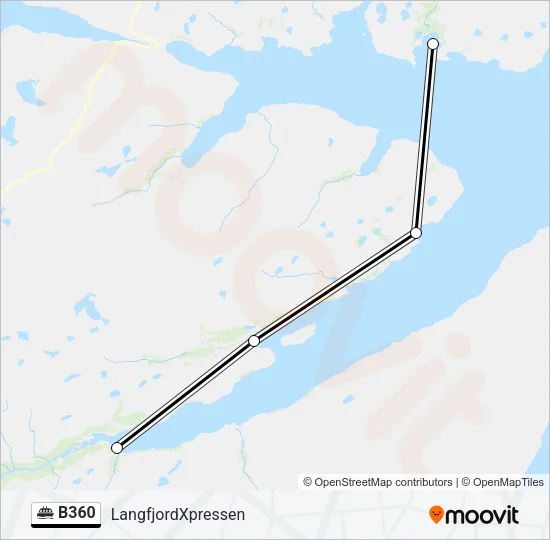 B360 Ferry Line Map