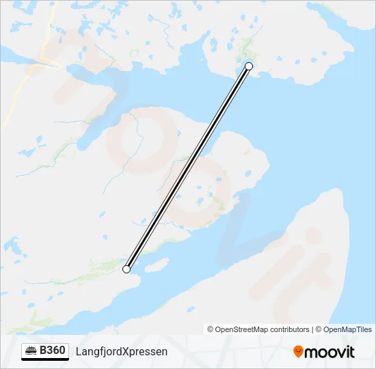 B360 Ferry Line Map