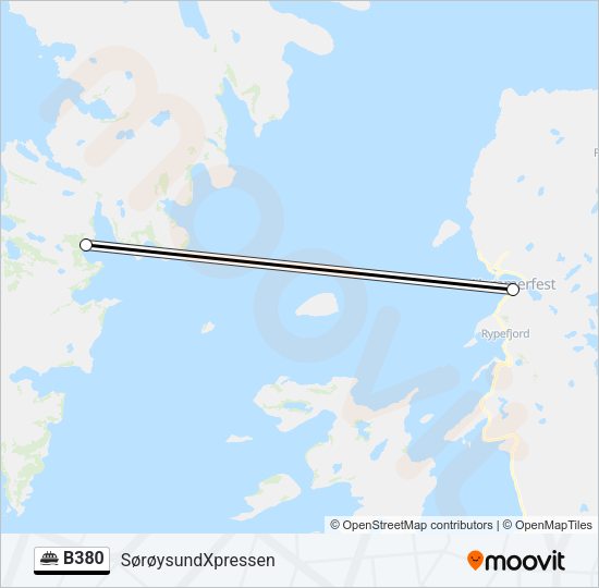 B380 Ferry Line Map