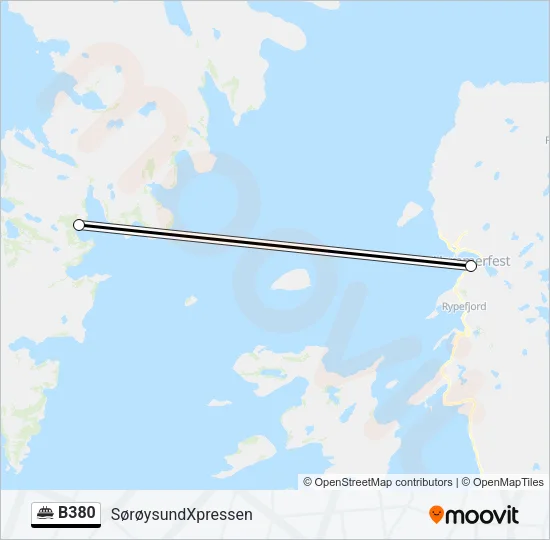 B380 Ferry Line Map