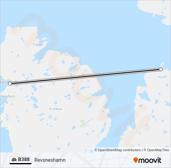 B388 Ferry Line Map
