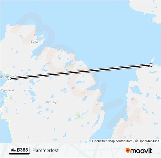 B388 Ferry Line Map