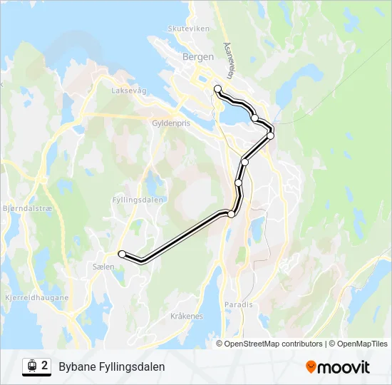 2 Light Rail Line Map