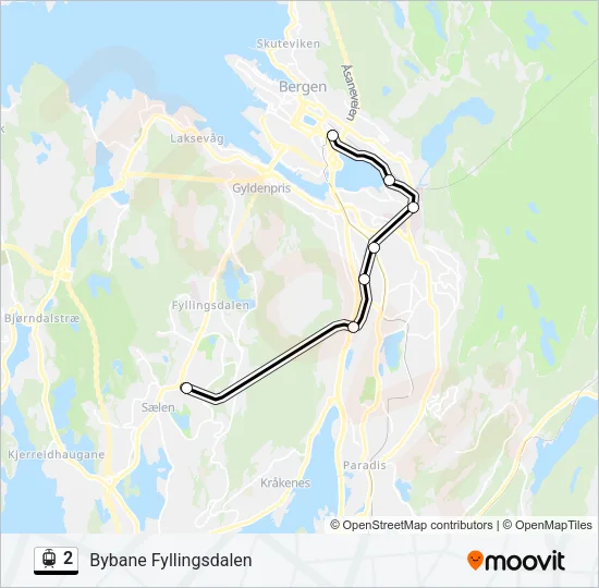 2 Light Rail Line Map