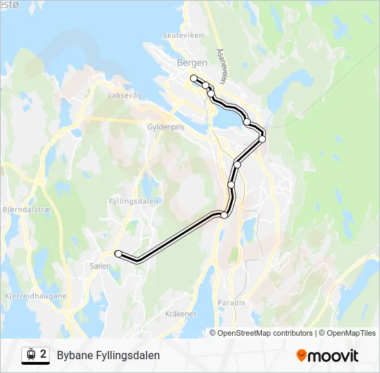 2 Light Rail Line Map
