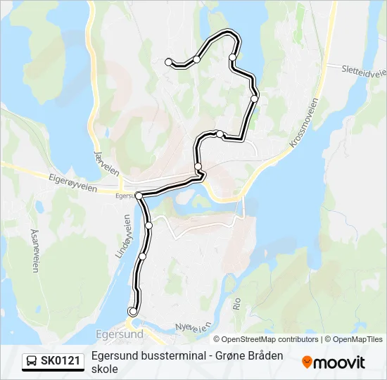 SK0121 Bus Line Map