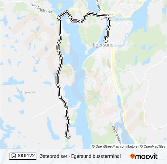 SK0122 Bus Line Map