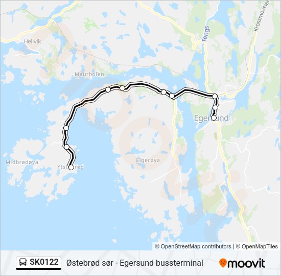 SK0122 Bus Line Map
