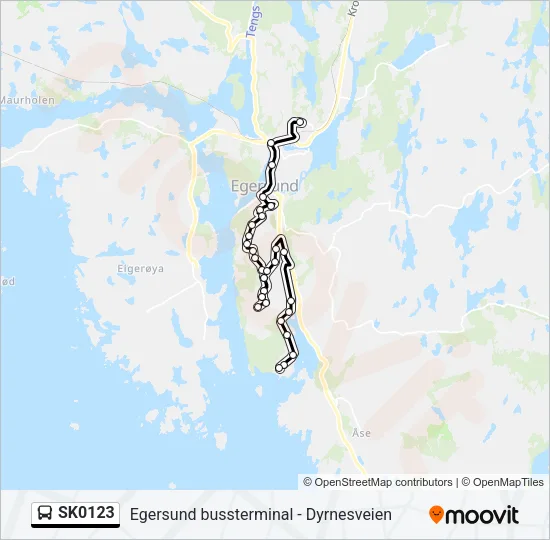 SK0123 Bus Line Map