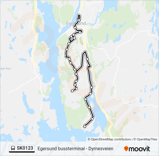 SK0123 Bus Line Map