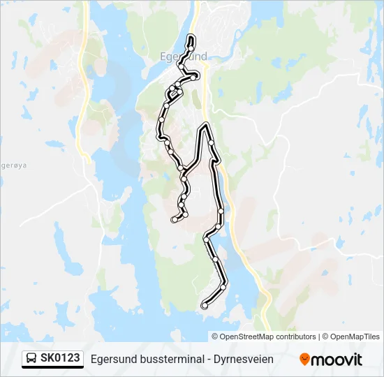 SK0123 Bus Line Map
