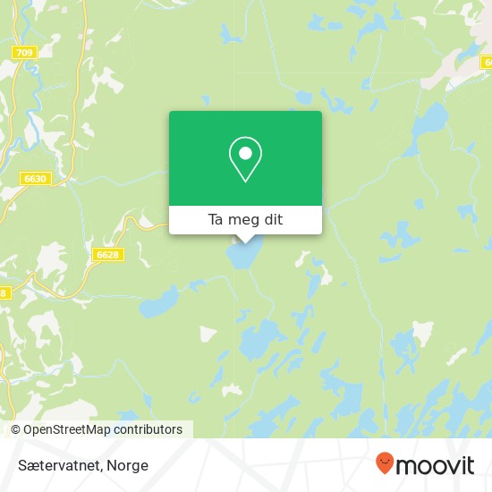 Sætervatnet kart