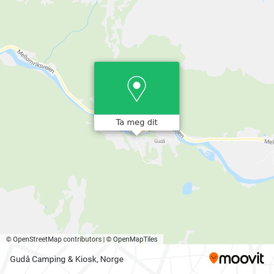 Gudå Camping & Kiosk kart