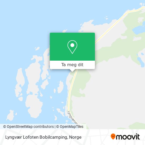 Lyngvær Lofoten Bobilcamping kart