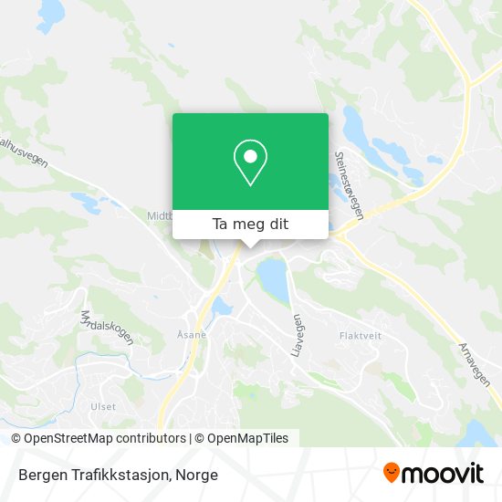 Bergen Trafikkstasjon kart