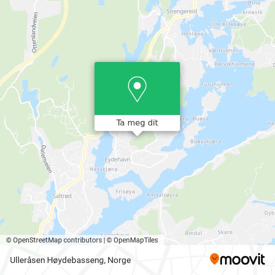 Ulleråsen Høydebasseng kart
