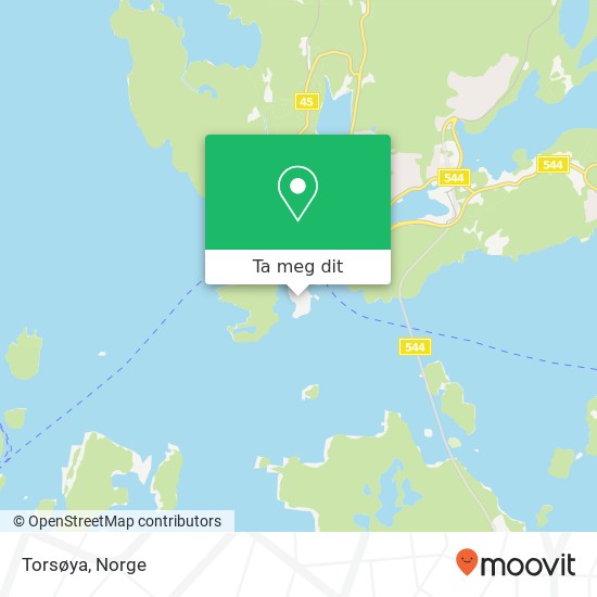 Torsøya kart