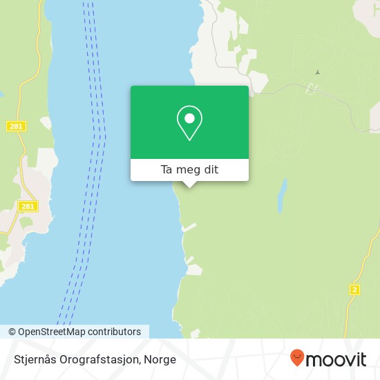 Stjernås Orografstasjon kart