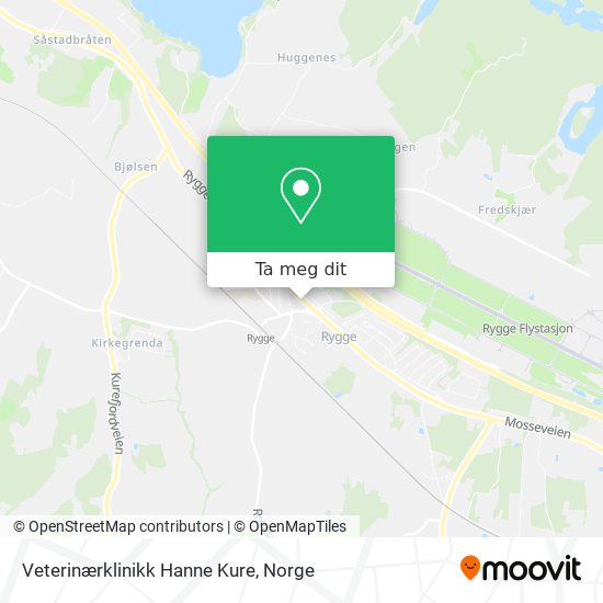 Veterinærklinikk Hanne Kure kart