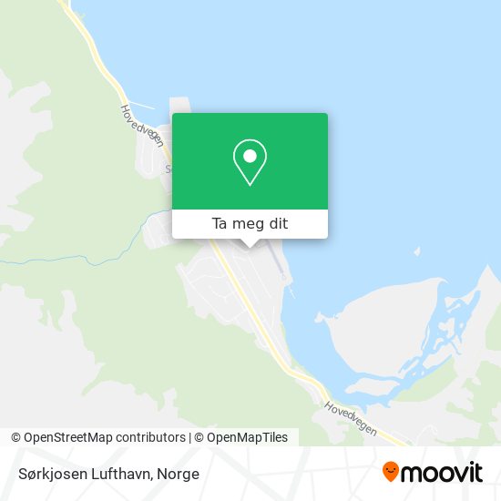 Sørkjosen Lufthavn kart