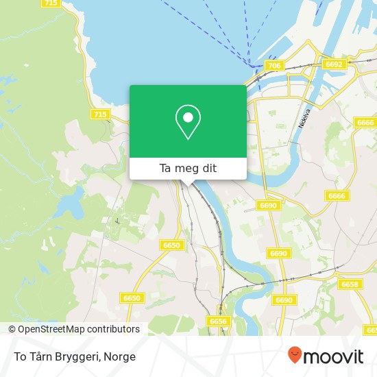To Tårn Bryggeri kart