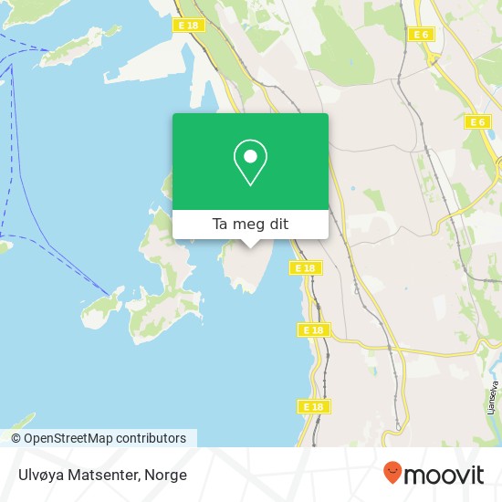 Ulvøya Matsenter kart