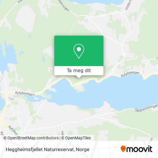 Heggheimsfjellet Naturreservat kart