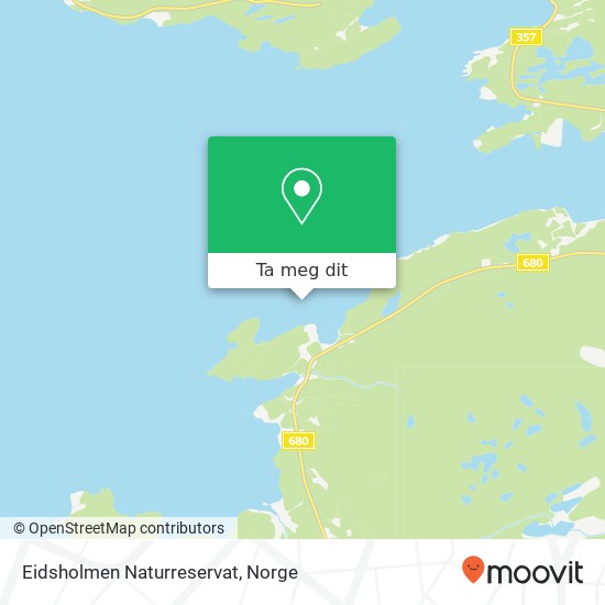 Eidsholmen Naturreservat kart