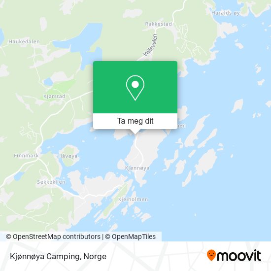 Kjønnøya Camping kart