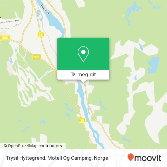 Trysil Hyttegrend, Motell Og Camping kart