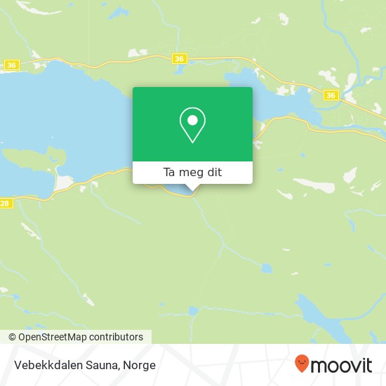 Vebekkdalen Sauna kart