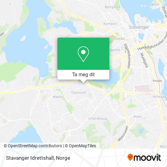Stavanger Idrettshall kart
