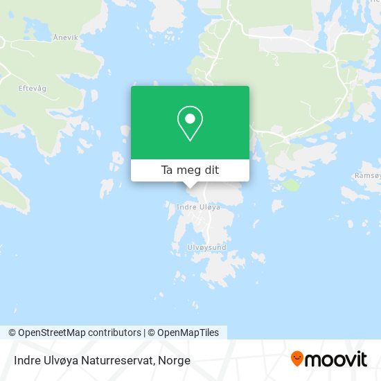 Indre Ulvøya Naturreservat kart