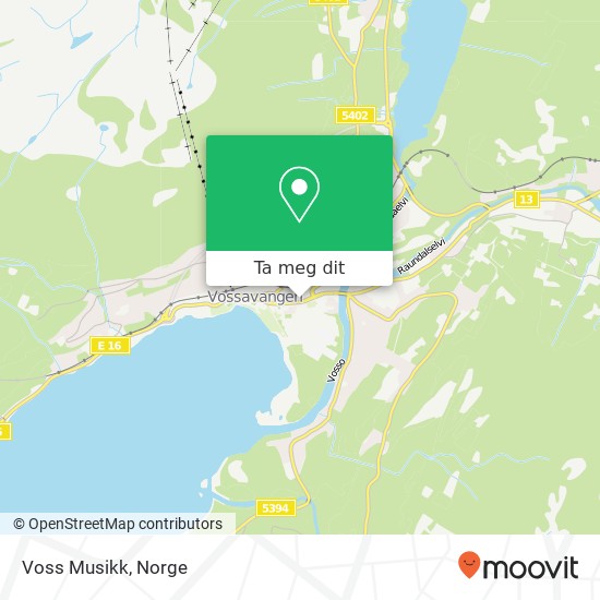 Voss Musikk kart