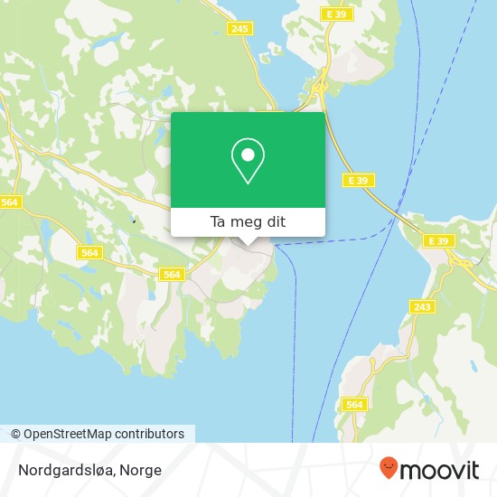 Nordgardsløa kart