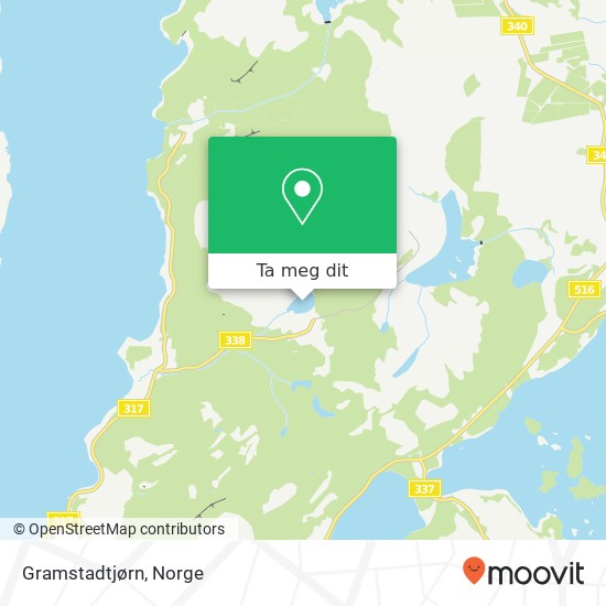Gramstadtjørn kart