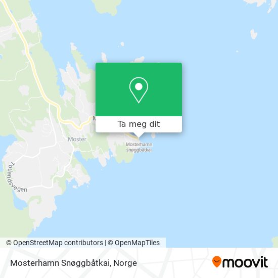 Mosterhamn Snøggbåtkai kart