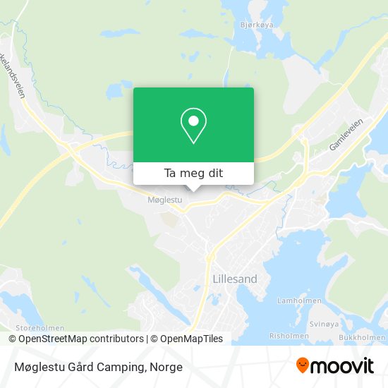 Møglestu Gård Camping kart
