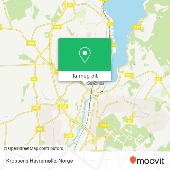 Krossens Havremølle kart