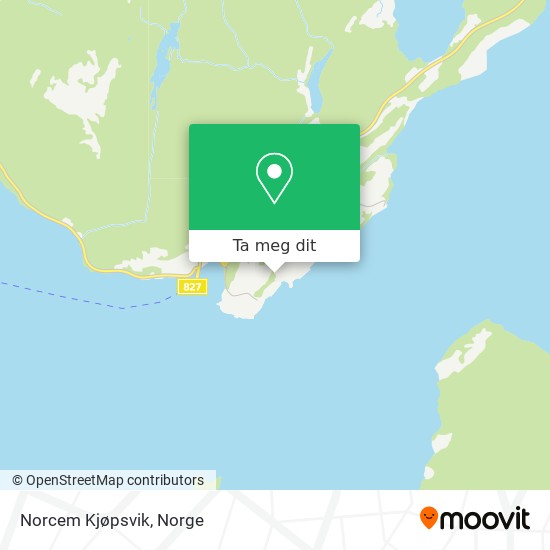 Norcem Kjøpsvik kart