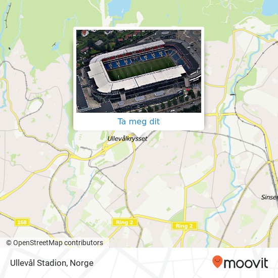 Ullevål Stadion kart