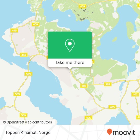 Toppen Kinamat kart