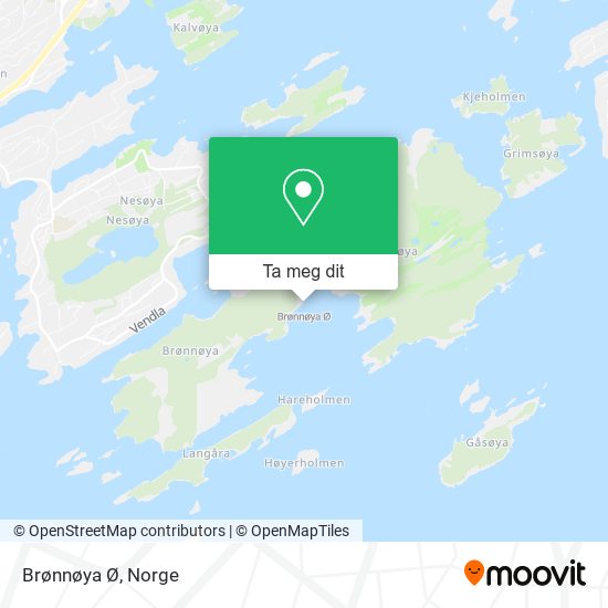 Brønnøya Ø kart