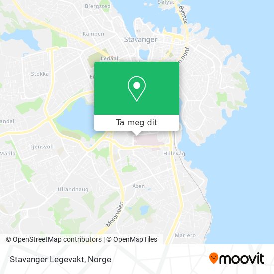 Stavanger Legevakt kart