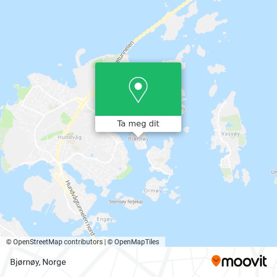 Bjørnøy kart