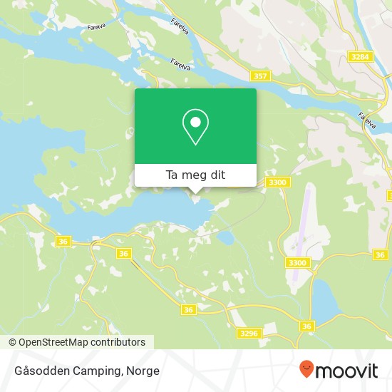 Gåsodden Camping kart