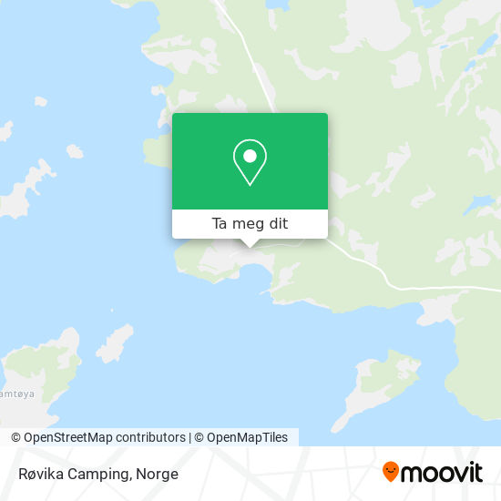 Røvika Camping kart