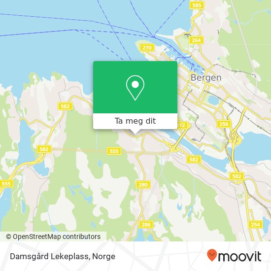 Damsgård Lekeplass kart
